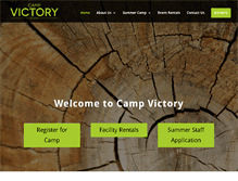 Tablet Screenshot of campvictory.info